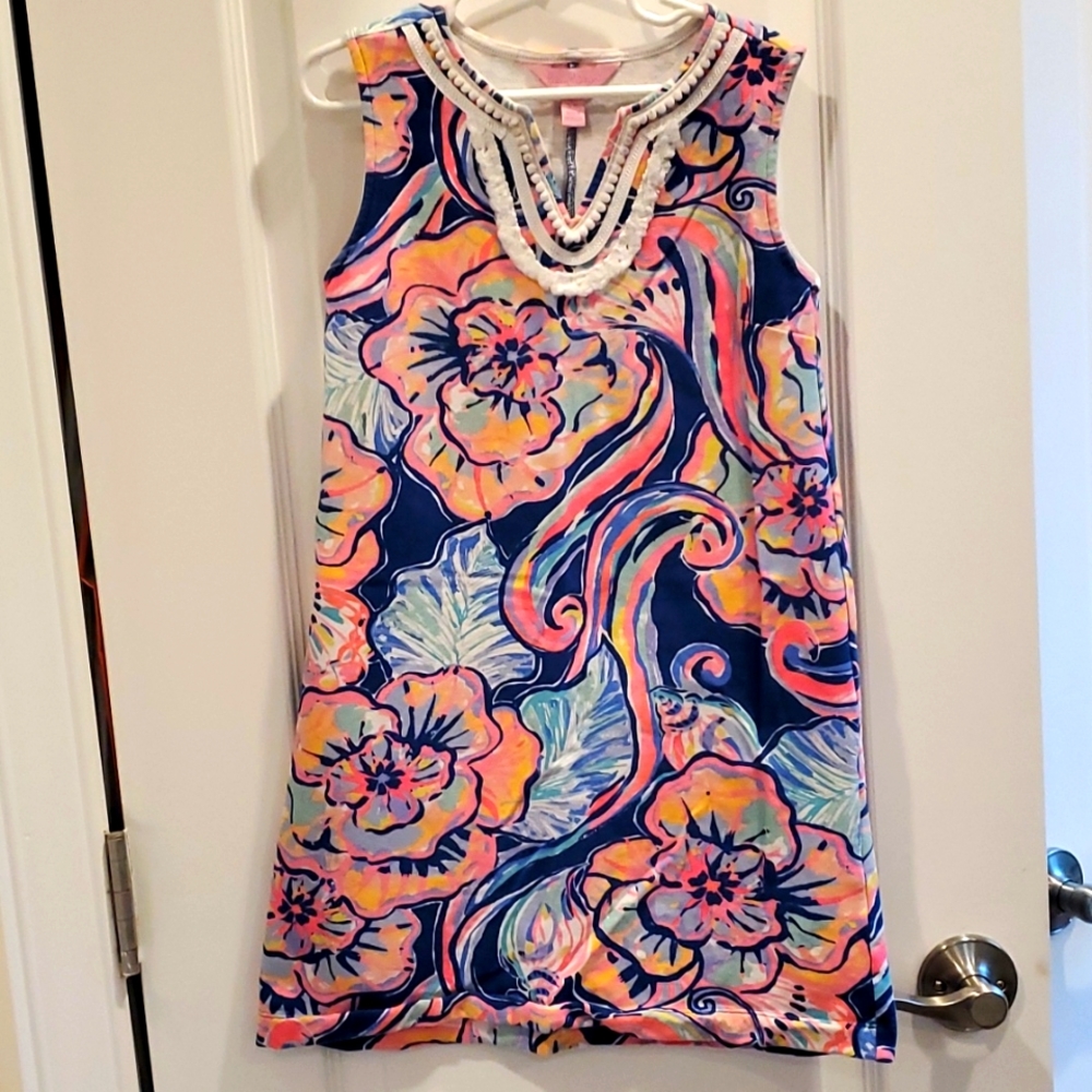 lily pulitzer big girls dress size L 8-10  GUC